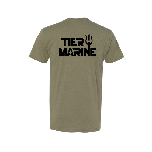 Tier 1 Marine OD Green T-Shirt - Tier 1 Marine