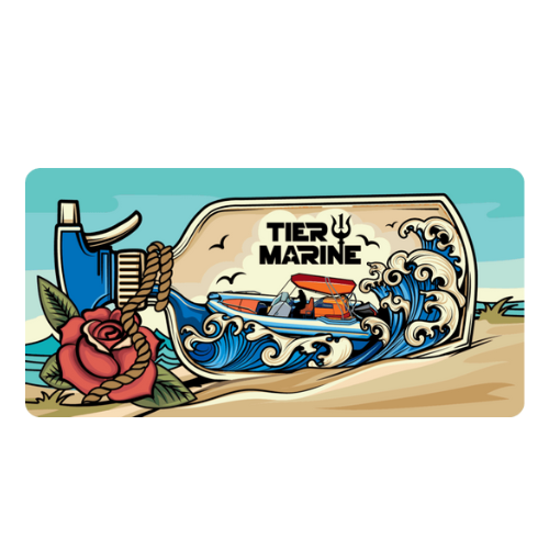 Tier 1 Marine Boat In A Bottle Sticker - Tier 1 Marine