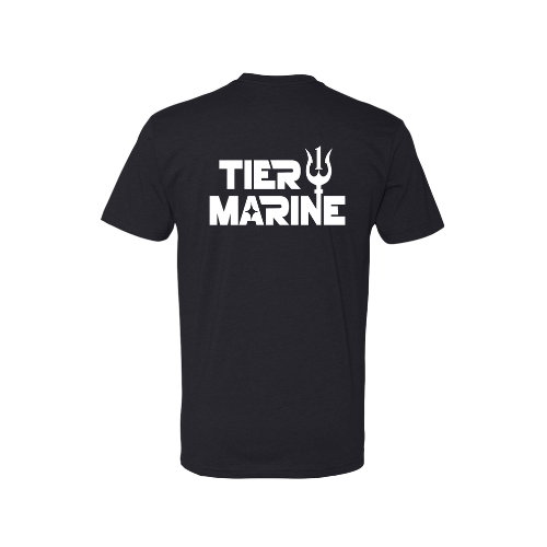 Tier 1 Marine Black T-Shirt - Tier 1 Marine