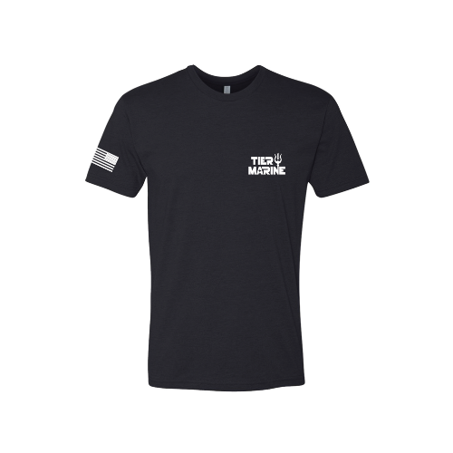 Tier 1 Marine Black T-Shirt - Tier 1 Marine
